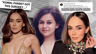 The Truth About Komal Pandeys Plastic Surgery amp Lip Fillers [upl. by Giwdul742]