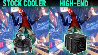 Does stock cooler affects FPS Gaming Comparison Stock vs Tower Air Cooler Ft DeepCool AK620 [upl. by Einattirb]