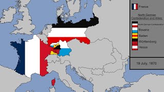 The Franco  Prussian War with Flags Every Day [upl. by Fanya]