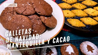 Galletas de Navidad de mantequilla tostada y de chocolate  EL COMIDISTA [upl. by Annirak]