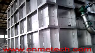 stationary reverberatory square aluminum melting furnace [upl. by Assirak]