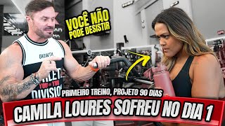 CAMILA LOURES SOFREU COM O CARIANI NO PRIMEIRO DIA DE TREINO [upl. by Ross]