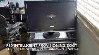 Enable intelligent provisioning in BIOS gen8 HP Proliant Intelligent provisioning using f10 [upl. by Dody786]