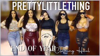 PRETTYLITTLETHING HAUL  END OF YEAR CLOTHING HAUL  CAYLA GAMBRELLE [upl. by Branca]