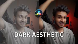 Dark Aesthetic Color Grading  Davinci Resolve SLog3 Color Grading [upl. by Airbas]