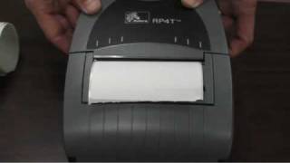 Mobile Bar Code Label Printer  Zebra RP4T with Thermal Transfer and RFID [upl. by Annavas]