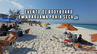 Evento de Bodyboard na região dos lagos Araruama Praia seca neste sábado [upl. by Lanaj]