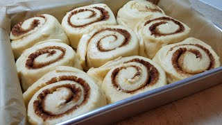 HOMEMADE CINNAMON ROLLS  Fluffy Soft Cinnamon Rolls  Bakery Style Cinnamon Rolls [upl. by Eceinal]