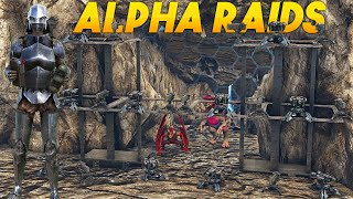 How WE ONLINE Raided This INSANE ALPHA Cave  ARK [upl. by Dyol319]