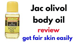 Jac olive body oil for soft smooth glowing skin [upl. by Lemar]