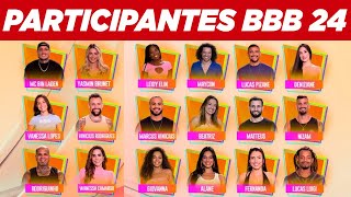 LISTA COMPLETA DOS PARTICIPANTES DO BBB 24 JÁ CONFIRMADOS PELA GLOBO AO VIVO [upl. by Torray]