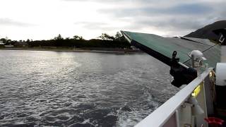 Corran Ferry leaving Ardgour HD [upl. by Nyleek]