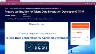 Prepare certification for Talend Data Integration Developer v7 [upl. by Nonregla898]