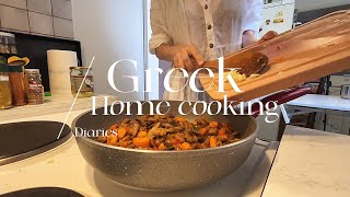 Greek Cooking Diaries Fasolada bean soup Shrimp Curry First Swim  Episode 2 [upl. by Shreve801]