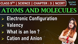 BEST TRICK TO LEARN CHARGES ON IONS  IONS amp CHARGE  NCERT SCIENCE CHAPTER 3 TABLE 36  9 CLASS [upl. by Imeaj]