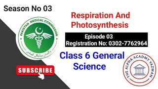 Photosynthesis And Respiration Class 6 Science Season 03  Episode 03  Live Session 202425 [upl. by Gelasias]