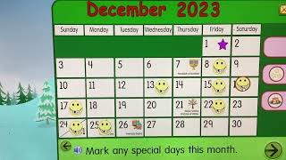 Starfall Make a Calendar December 2023 [upl. by Yumuk]