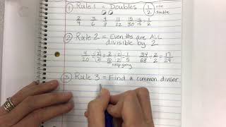 Simplify fractions grade 3 grade 4 grade 5 easy rules for simplifying [upl. by Adnovahs894]