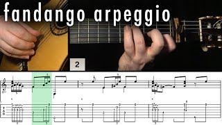 Flamenco Guitar 102  22 Fandango Arpeggio [upl. by Eri]