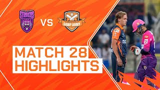 2023 Abu Dhabi T10 Match 28 Highlights New York Strikers vs Morrisville Samp Army  Season 7 [upl. by Schoenfelder495]