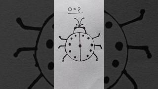 Draw a little ladybug from 0 trick drawings [upl. by Borlow257]