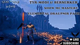 Kratos Smashed Tyr Modi and Berserker Spear Path Show Me Mastery No Death GOW Ragnarök HDR 60Fps PS5 [upl. by Saxen]