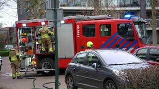 Aankomst brandweer Brand woning keuken Goirle [upl. by Theresita]