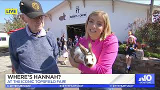 Topsfield Fair in Topsfield Massachusetts  Wheres Hannah  The Hub Today [upl. by Airdnaxela]