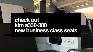 Check out KLMs A330300 NEW Business Class  A big improvement [upl. by Richara747]