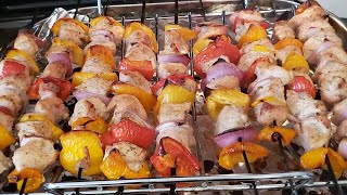 Chicken Kabobs in the oven  you dont need grill to make this [upl. by Buzz907]