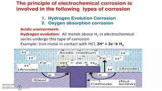 Hydrogen evolution and Oxygen Absorption Mechanism of wet corrosionElectrochemical Corrosion [upl. by Kola]