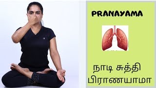 How to Do Pranayama நாடிசுத்தி பிராணயாமா in Tamil explained by DrLakshmi Andiappan [upl. by Ellenehs]