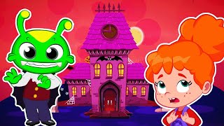 I See A Monster  Fun Halloween Songs and Cartoons for Kids 🎃  Groovy The Martian [upl. by Immot]