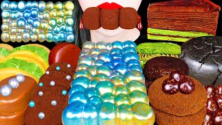 ASMR MUKBANG Chocolate Desserts party CADBURY BUBBLY Ice cream Maltesers Cake Rice Cake [upl. by Dalpe]