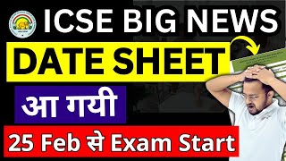 CISCE Date Sheet 2024 CISCE 10th 12th Exam Dates Time Table  ICSENEWS ICSE Latest News [upl. by Angela]