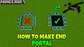 How to make end portal  Minecraft mein end portal kese banaye 😉 [upl. by Ferdinande]