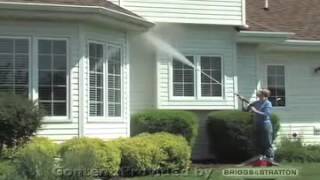 How to Clean Soffits amp Gutters with a Briggs and Stratton Pressure Washer [upl. by Veda]