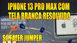 IPHONE 13 PRO MAX COM TELA BRANCA COMO RESOLVER [upl. by Marozik569]