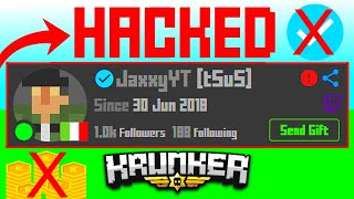 Krunkerio How My Verified ACCOUNT Got HACKED [upl. by Lanita946]