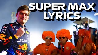 Super Max Pitstop Boys Lyrics [upl. by Kamin]