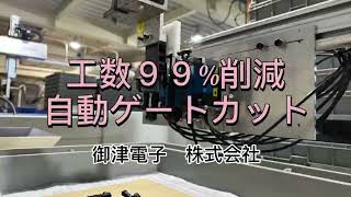 【射出成形工場装置改善】工数が99減少。自動ゲートカット機械 [upl. by Broderick]