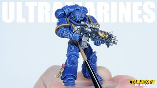 How to Paint a Warhammer 40000 Space Marine as an Ultramarine and Highlight like Eavy Metal [upl. by Gerstner]