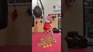 Try This KO Uppercut Spinning Elbow muaythai onechampionship motivation [upl. by Kalman377]