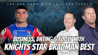 NRL  Joel and Fletch chat to Knights star Bradman Best about Origin business and first dates [upl. by Nuahc161]