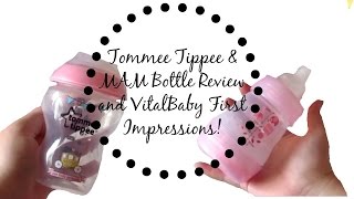 Tommee Tippee amp MAM Bottle Review♡  livsreborns04 ♡ [upl. by Oribel949]