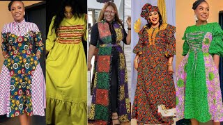 🔥🔥Très joli modèle de robe en pagne d’Ankara stylesrobe ronde africaine [upl. by Unni]