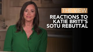 Reactions To Katie Britts SOTU Rebuttal  The View [upl. by Hplodnar]