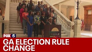 Georgia Election Board makes controversial rule change  FOX 5 News [upl. by Aikemat]