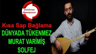 Dünyada Tükenmez Murat Var İmiş Solfej  Kısa Sap Bağlama [upl. by Esihcoc]