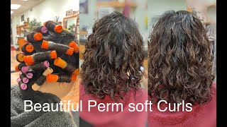 Soft Curls Perm beautiful medbig curls [upl. by Adia]